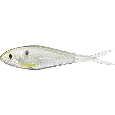 Live Target Skip Shad Soft Jerkbaits, 10, 5.25in, Silver/Pearl, SSD135S134