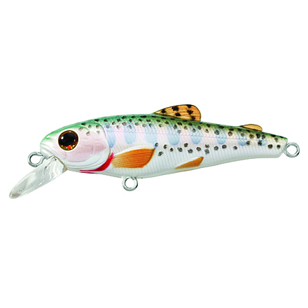 Live Target Livetarget Trout, Fry, Shallow Dive Jerkbait, Sinking, Rainbow Trout, 2in, 1/8oz, #10 Hooks, TF50S900