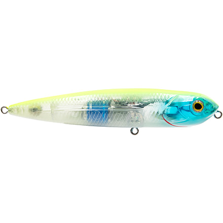 Livingston Lures 4in Walking Boss Jr. Lure, Chartreuse Blue Shiner, 13329