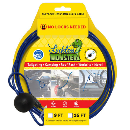 Lockless Monster Anti-Theft Cable-9 Ft