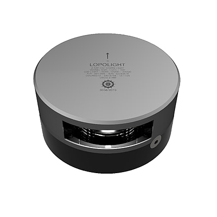 Lopolight 135 Stern Light - 2nm - Silver Housing - Single - Horizontal Mount 75928