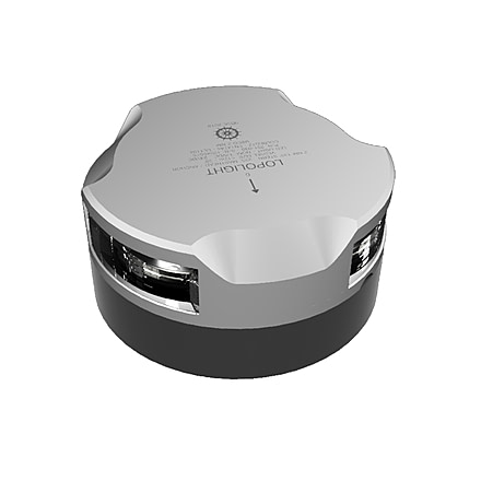 Lopolight Masthead, Anchor & Stern Light - 2nm - Single - Silver Housing - Horizontal Mount f/Sailing Vessels 75888