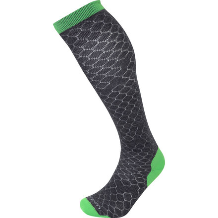 Lorpen T2 Classic Merino Light Ski Sock, Green Lime, Medium, SCLM54483