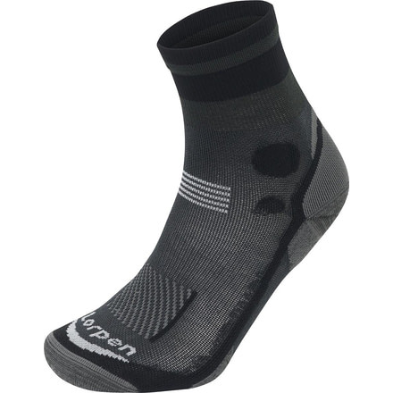 Lorpen T3 Light Hiker Shorty Socks - Mens, Black, Extra Large, T3LS-9937-XL
