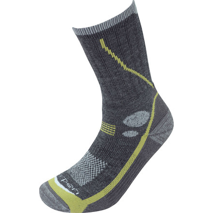Lorpen T3 Midweight Hiker Sock, Charcoal, Large, T3MMH54275