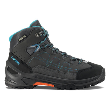 Lowa Approach GTX Mid Footwear Boots - Unisex, Anthracite/Turquoise, Medium, 13, 3401229796-AN-MD-M310