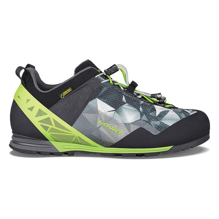 Lowa Approach Pro GTX Lo Mountaineering Boots - Mens, Anthracite/Lime, Medium, 9, 2100789702-ANTLIM-MD-9