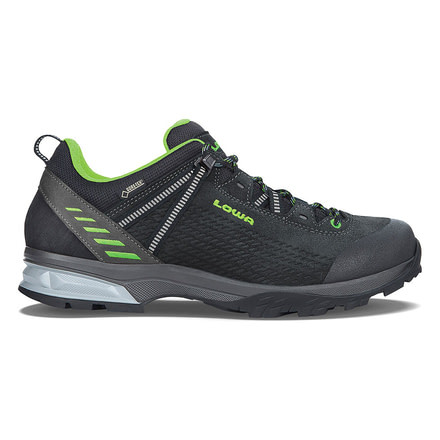 Lowa Arco GTX Lo Hiking Shoe - Mens, Black/Lime, 9 2107179903-M090