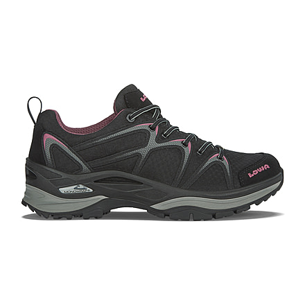 Lowa Innox GTX Lo Hiking Shoe - Womens, Black/Berry, 5.5, Medium, 3206069952-BLKBER-M055