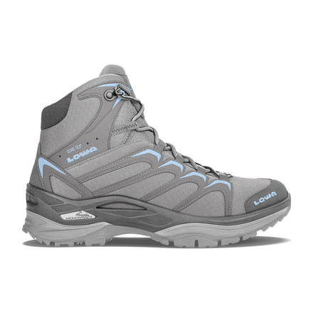 Lowa Innox GTX Mid Hiking Boot - Womens, Grey/Light Blue, 10, Medium, 3206079070-GRYLBU-M100