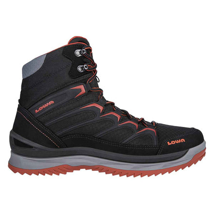 Lowa Innox Ice GTX Mid Winter Boot - Mens, Black/Terracotta, 9, Medium, 4106019959-BLKTER-M090