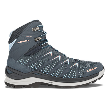 Lowa Innox Pro GTX Mid Hiking Boots - Womens, Steel Blue/Salmon, Medium, 10.5, 3207037922-STBUSA-MD-10.5