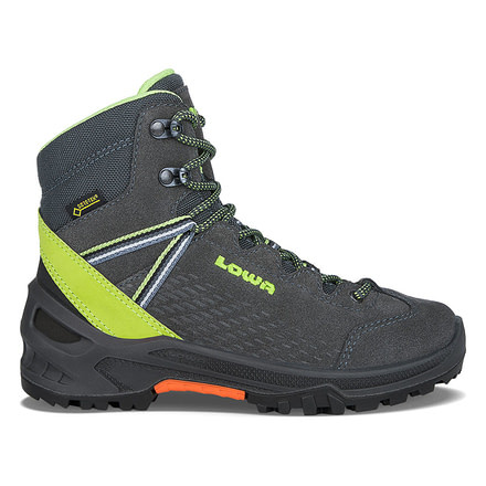 Lowa Ledro GTX Mid Footwear Boots - Unisex, Anthracite/Lime, Medium, 11, 3401089702-AM-MD-M280