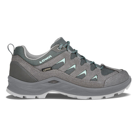 Lowa Levante GTX Lo Hiking Boots - Womens, Graphite/Jade, Medium, 9.5, 3205619781-GRPJAD-MD-9.5