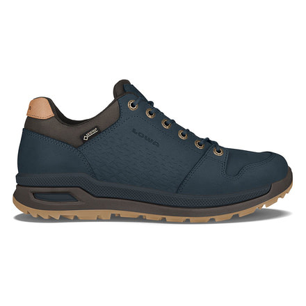 Lowa Locarno GTX Lo Hiking Boots - Mens, Navy, Medium, 7.5, 3108120649-NAVY-MD-7.5
