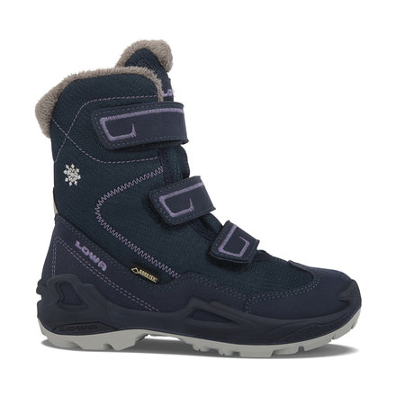 Lowa Milo GTX Hi Boot - Kids, Navy/Lilac, 31 EU, Medium, 6405406945-NAVLIL-M310
