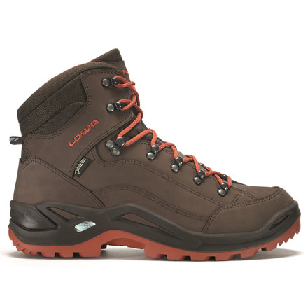 Lowa Renegade GTX Mid Hiking Boot - Men's, Espresso/Rust, Medium, 10.5 US, 206269