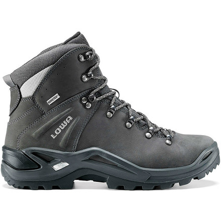 Lowa Ronan GTX Mid Hiking Boot - Men's-Dark Grey/Silver-Medium-10