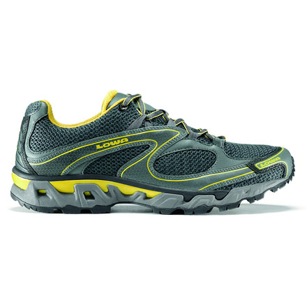 Lowa S-Curve Mesh Trail Running Shoe - Men's-Anthracite/Yellow-7.5 US
