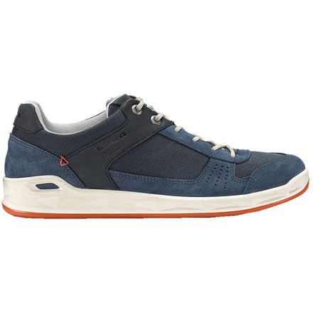 Lowa San Luis GTX Lo Surround Casual Shoe - Men's-Navy/Orange-Medium-10
