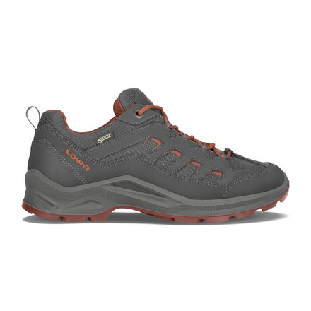 Lowa Sesto GTX Lo Hiking Shoe - Mens, Anthracite/Rust, 14, Medium, 3105739775-ANTRST-M140