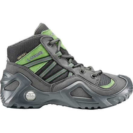 Lowa Simon GTX QC Casual Shoe - Kid's-Grey/Green-13 Kid