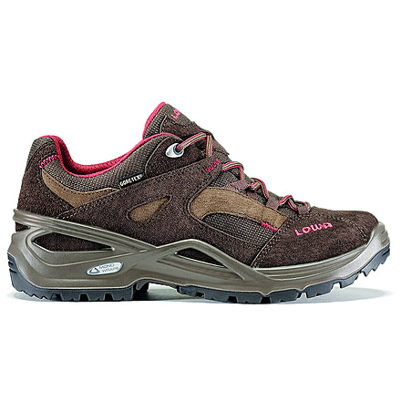 Lowa Sirkos GTX Hiking Shoe - Women's-Brown/Burgundy-Medium-7.5 US