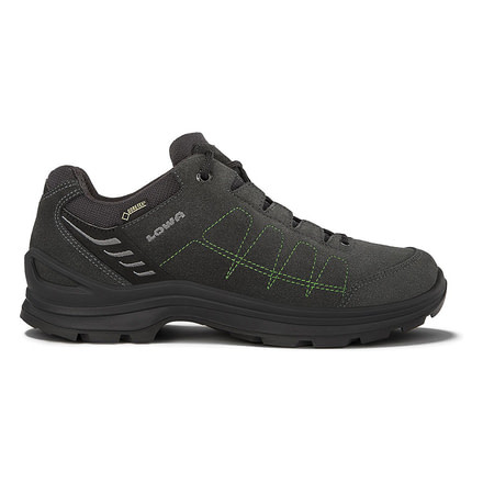 Lowa Tiago GTX Lo Hiking Shoe, Medium - Mens, Anthracite/Lime, 12 3105969702-M120