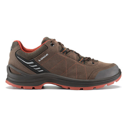 Lowa Tiago Lo Hiking Shoe, Medium - Mens, Espresso/Rust, 9 3106424274-M090