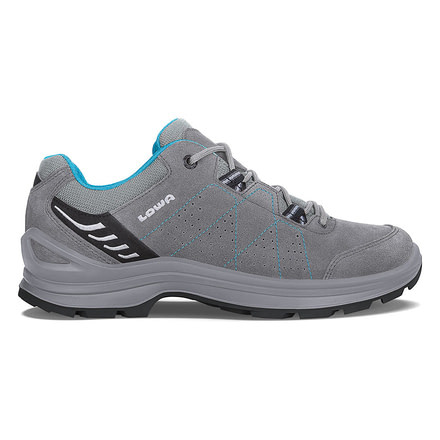 Lowa Tiago Lo Hiking Shoe, Medium - Womens, Gray/Turquoise, 10 3206429069-M100