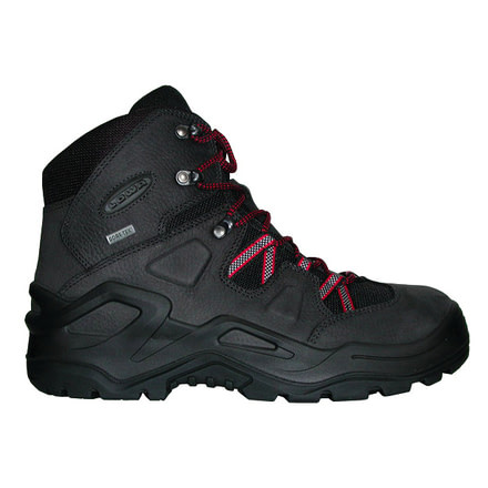 Lowa Valdez GTX Mid Boot - Men's-Black/Red-9 US