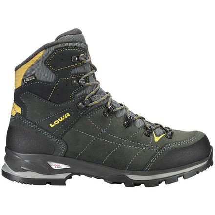 Lowa Vantage GTX Mid Backpacking Boot - Men's-Anthracite/Yellow-Medium-10