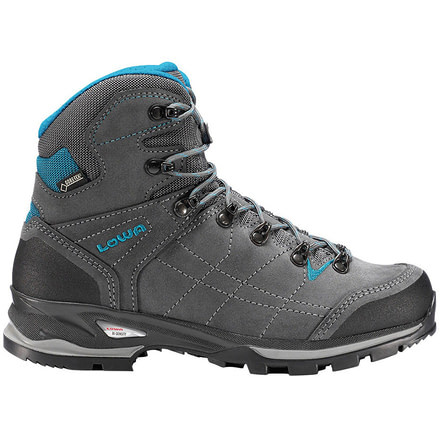 Lowa Vantage GTX Mid Backpacking Boot - Women's-Anthracite/Turquoise-Medium-6.5