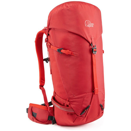Lowe Alpine Halcyon 35/40 Climbing Backpack, Haute Red, Large, FMQ-23-HR-35-L