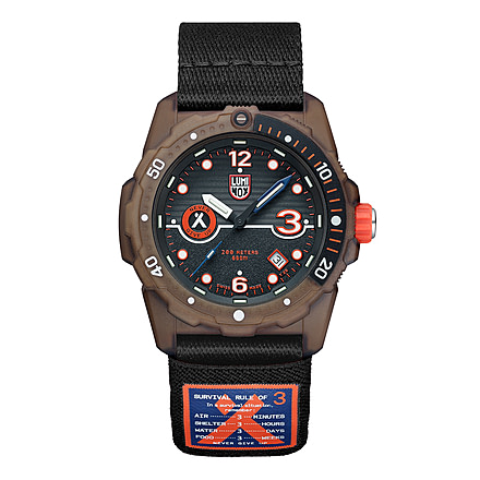 Luminox Bear Grylls Survival Rule of 3 ECO Watch, Black/Black, 42mm, XB.3721.ECO