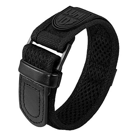 Luminox Watch Strap for Navy SEAL watches 3050 Series, Textile Velcro, Black, 23mm, velcro-strap-23mm-blk