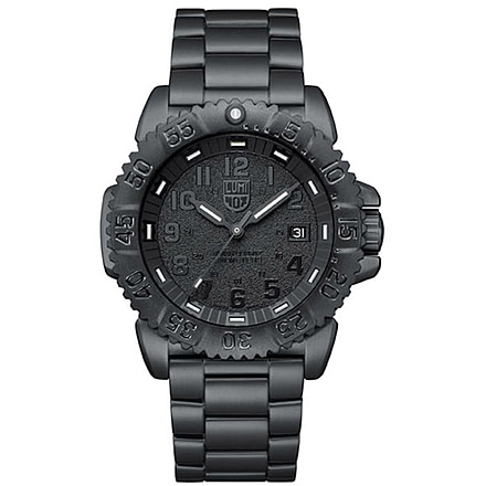 Luminox Colormark 3150, Black Dial, PVD Steel Bracelet NS3152.BO