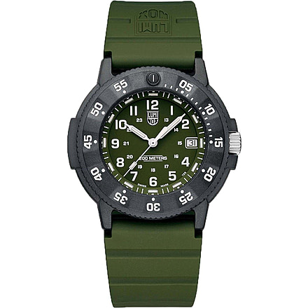 Luminox Original Navy SEAL EVO Analog Watch, 43mm Case Diameter, Carbonox Bezel, Rubber Strap, XS3013EVOS