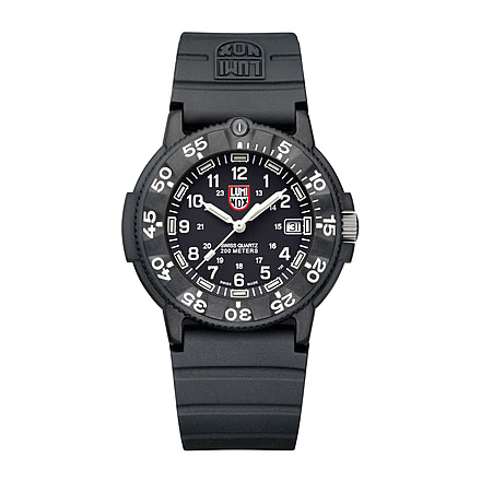 Luminox Navy Seal Dive Watch, Black Dial, Dive Strap NS3001