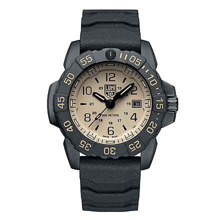 Luminox Navy Seal Foundation 3250 Series Watches - Men's, Sand/Black, 45mm, XS.3251.CBNSF.SET