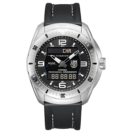 LUMINOX Sxc/Xcor Pilot Professional Titanium, Black/White, 45.5mm A.5241