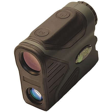 Luna Optics 7x24mm Laser Rangefinder Monocular, 1300 yds Maximum Range, Waterproof, w/ Angle Measurement &amp; Ballistic App, Green/Black, LRF1300M-PRO