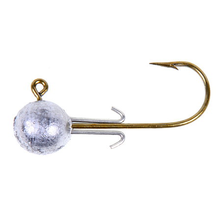 Lunker Lure BodyLok Round Crappie Jighead, 1/32 oz, Unpainted 8/Pack, 6113205