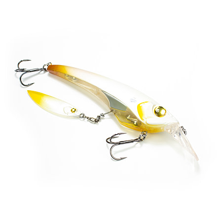 Lunkerhunt Boshi Blade Bait, Bone Orange, 4.3in &amp; 5/8 oz, UNSPJKB07