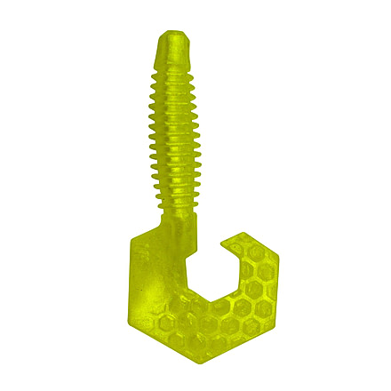 Lunkerhunt Hexa Grub, 8, 3in, Chartreuse Glow, HHXAGRB102