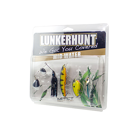 Lunkerhunt Impact Series Mid Water Combo, Assortment, ICMW01