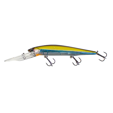 Lunkerhunt Impact Slash 12S Deep Diving Jerkbait, Golden, 4.3in &amp; 5/8 oz, ISLASH05