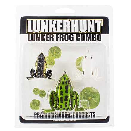 Lunkerhunt Lunker Frog Combo, Assortment, 2.25in &amp; 1/2 oz, LFCOM01