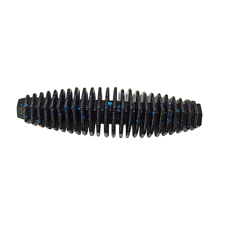 Lunkerhunt Ned Drone Bait Soft Bait, 8, 3in, Black Blue Fleck, HNDDRN103