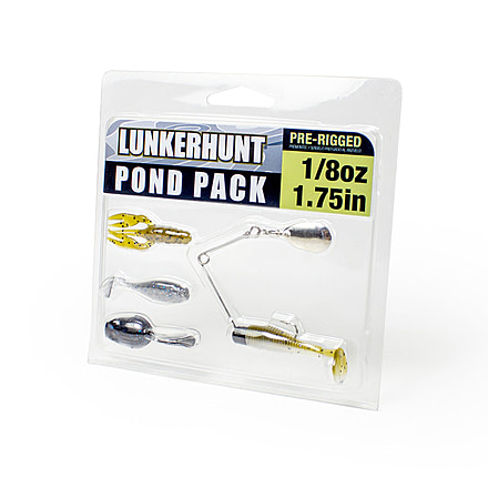 Lunkerhunt Pond Pack, Clear Water, 1.75in &amp; 1/8 oz, PDPKCW01